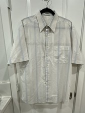 Vintage Monsieur Givenchy Striped Short Sleeve Button Down Shirt
