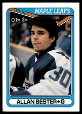 1990-91 O-Pee-Chee !! Allan Bester Toronto Maple Leafs #32