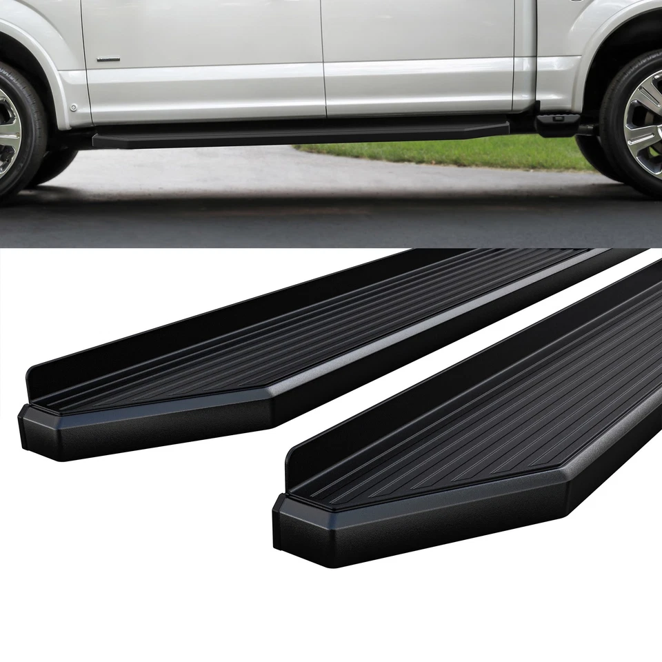 HD Ridez Estilo Plano Paso 6" Negro Ajuste 15-25 Ford F150 SuperCrew Cab y 17-25 F250 Foto 4 de 4