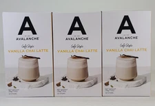 3x Avalanche Vanilla Chai Latte Cafe Style Coffee Drink Mix 10 Sticks EXP 2026