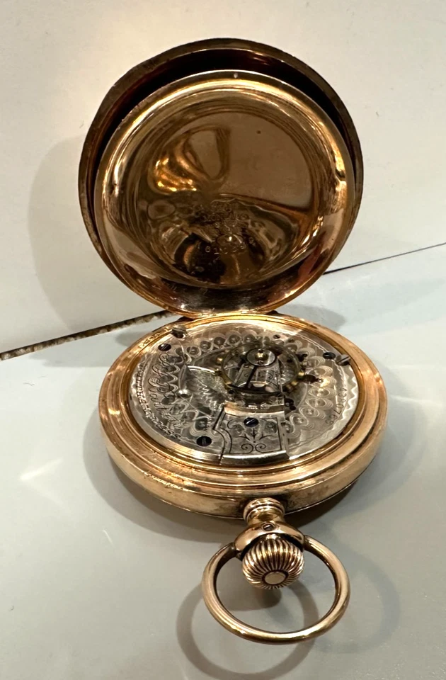 Waltham size18 Hunter case gold filled pocket watch, - Image 3 of 4