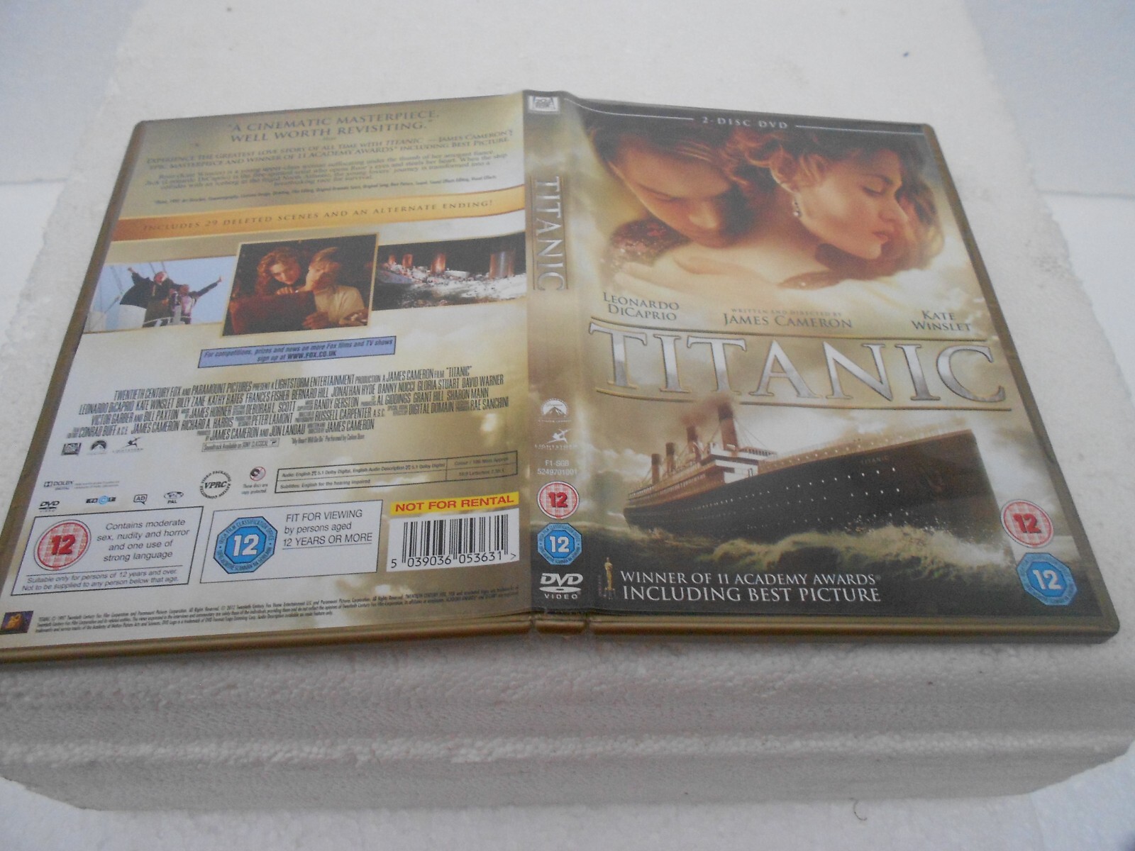 Leonardo DiCaprio Kate Winslet Titanic 2 disc DVD