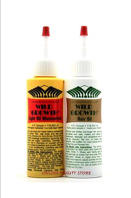 WILD GROWTH HAIR CARE SYSTEM, HAIR OIL'S Detangler &/or Extender 4 oz ...