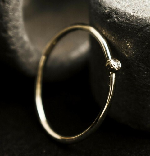14k Solid Gold Diamond Ring Natural Diamond Studded Gold Ring Valentines Ring. - Picture 6 of 12