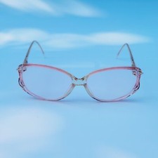 MArcholin Mod 0208 vintage eyeglasses pink gold frame oversized retro