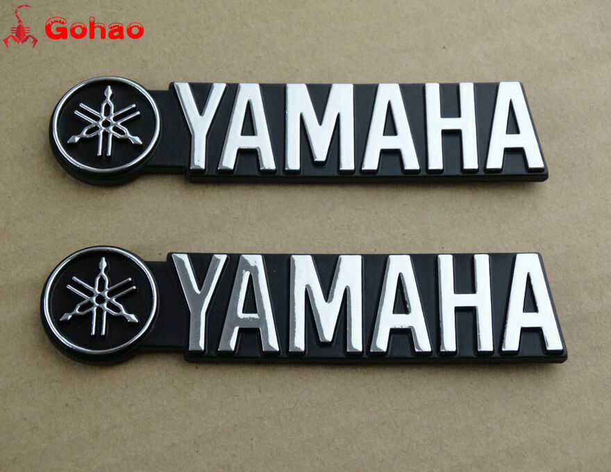 Taiwan Made Bike Decal 3D Fuel Tank Badge Fairing Emblem Decal Sticker - Tuning Fork Design In Silver - For Motorcycles & Bikes Harley Davidson Tank Emblems - Foto 5