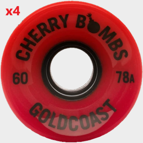 Goldcoast Urethane Cherry Bombs 60MM Cruiser Longboard