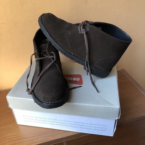 CLARKS DESERT BOOT PELLE MARRONE - Club Calzature