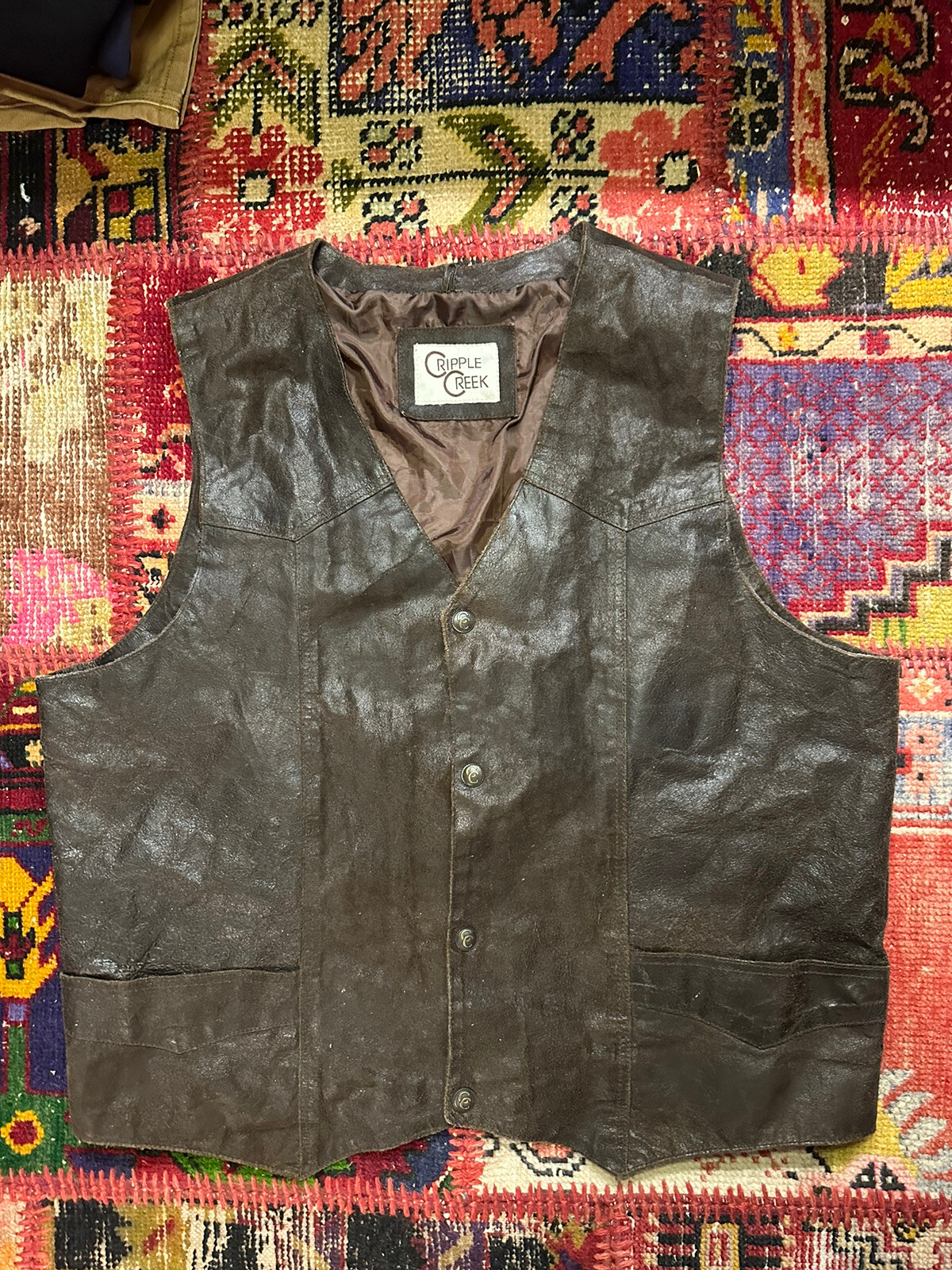 Veste Doublée Cripple Creek – Années 90 – Made In USA – Western – Homme XL