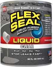 Flex Seal Liquid Rubber in a Can, 32-oz, Clear