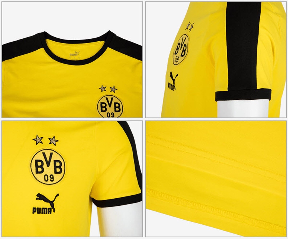Puma Dortmund シャツ Mサイズ Borussia-Dortmund-Men's-Pre-