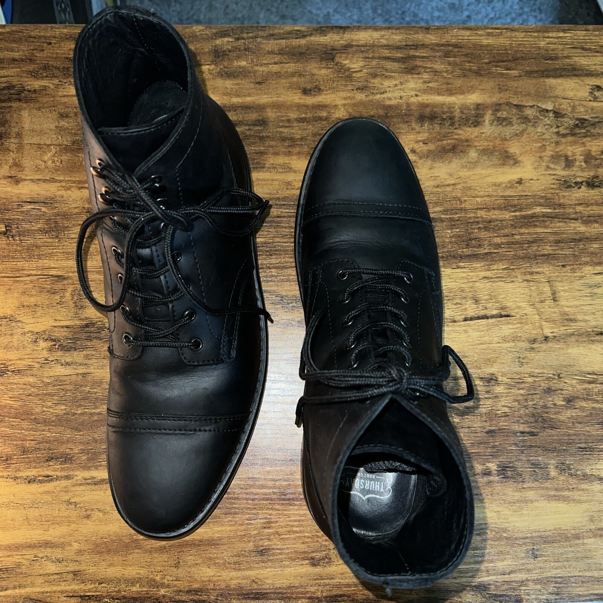 Thursday Boot Company Captain Boots Mens 10 Matte Black Leather 21035 2833 Size: Thursday Boot Company Men main image 2