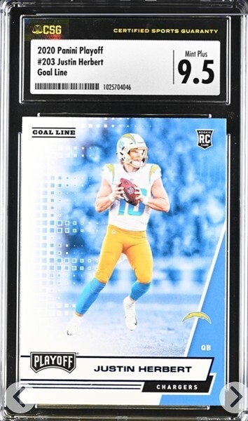 2020 Panini Prizm Justin Herbert Rookie Premier RC Patch LA Chargers