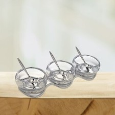 Coupe Décorative Nambe Sunburst – Métal Et Verre – 25 Cm – Vintage USA