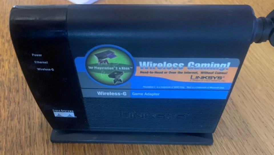 Linksys WGA54G Wireless-G Game Adapter. Adds WiFi Capability PS2 & XBOX ( VGW7 ) - Image 2 of 3