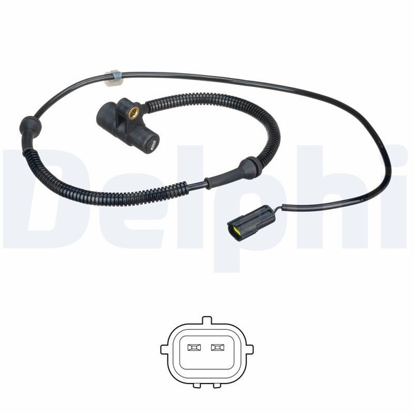 Delphi SS20519 ABS Sensor FüR KIA RIO 1.3 1.5 08.00-02.05-image