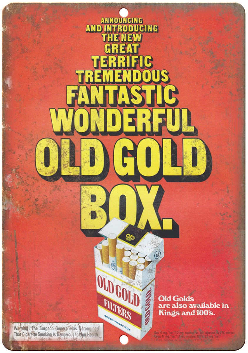Old Gold Filters Cigarette Ad Kings 100's 12