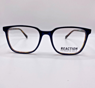 Kenneth Cole Reaction KC0817 092 Blue Havana Plastic Eyeglasses Frame 52-18-140
