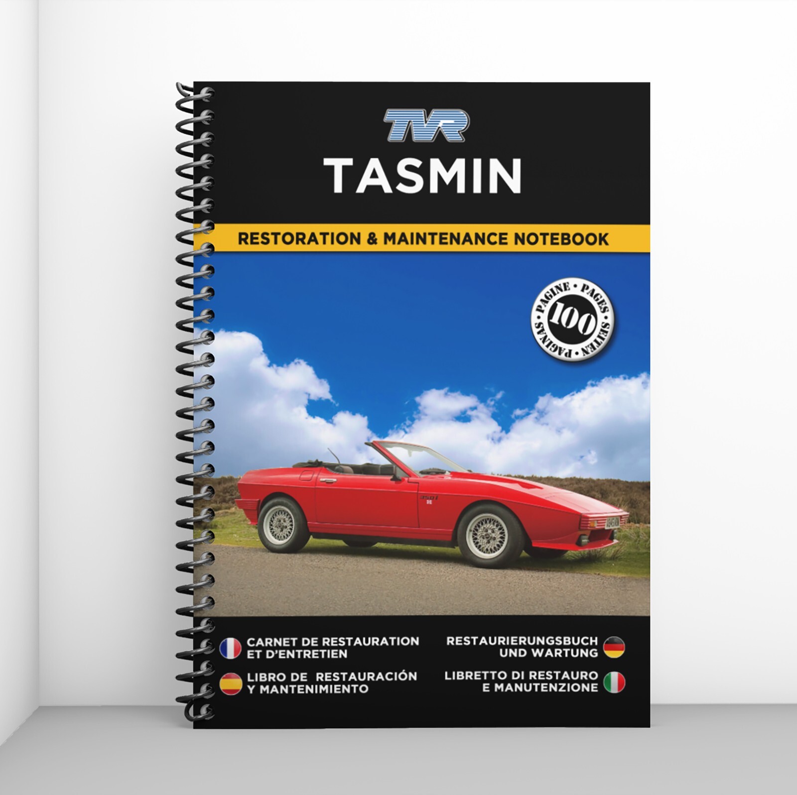 Carnet entretien TVR Tasmin cadeau ideal pour passionne automobile