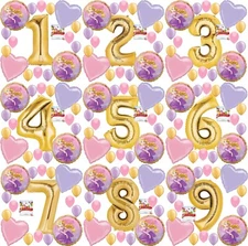 Princess Rapunzel Party Supplies Birthday Balloon Decoration Choose Your Age  