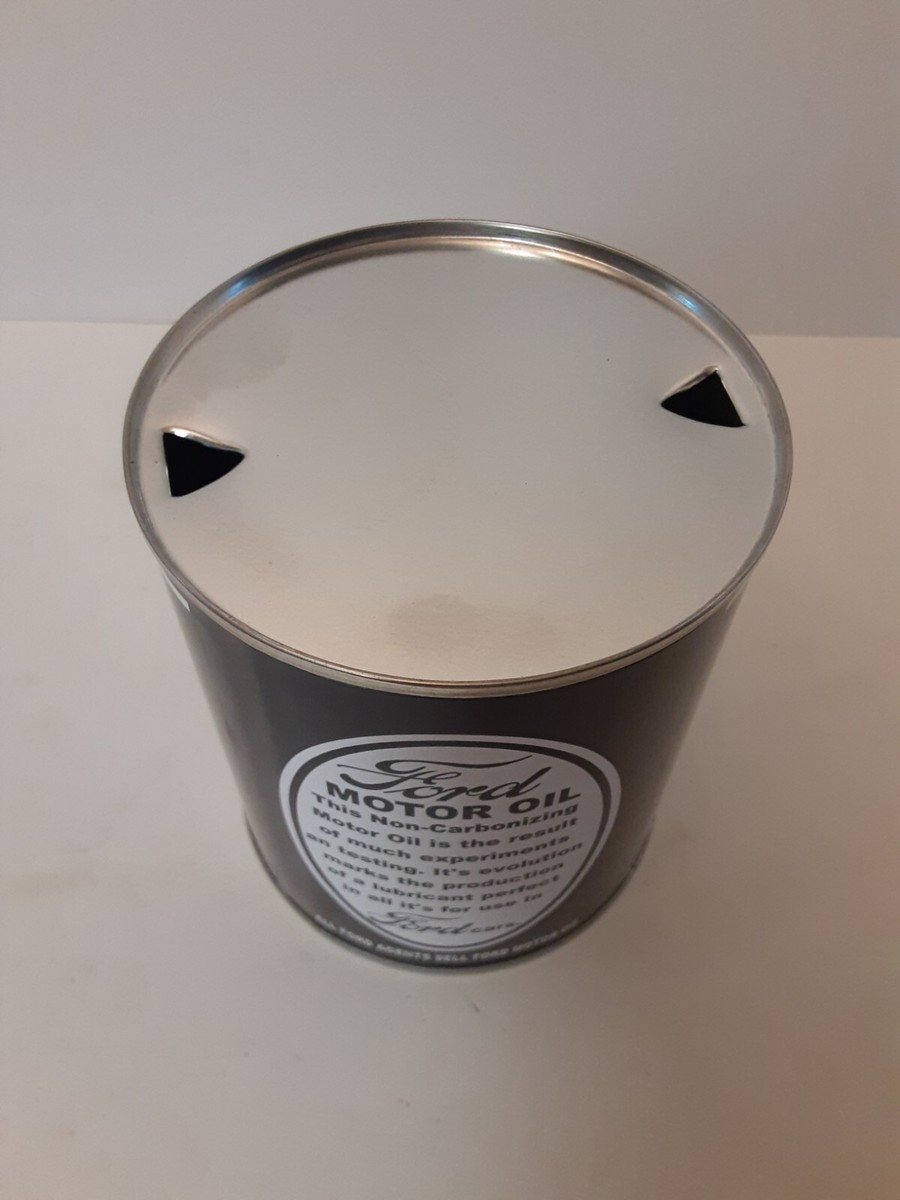 フォード　モーターオイル缶　クォート缶　空き缶 FORD Motor Co. Vintage Oil Can 1 qt. New Design !! ( Re-pop