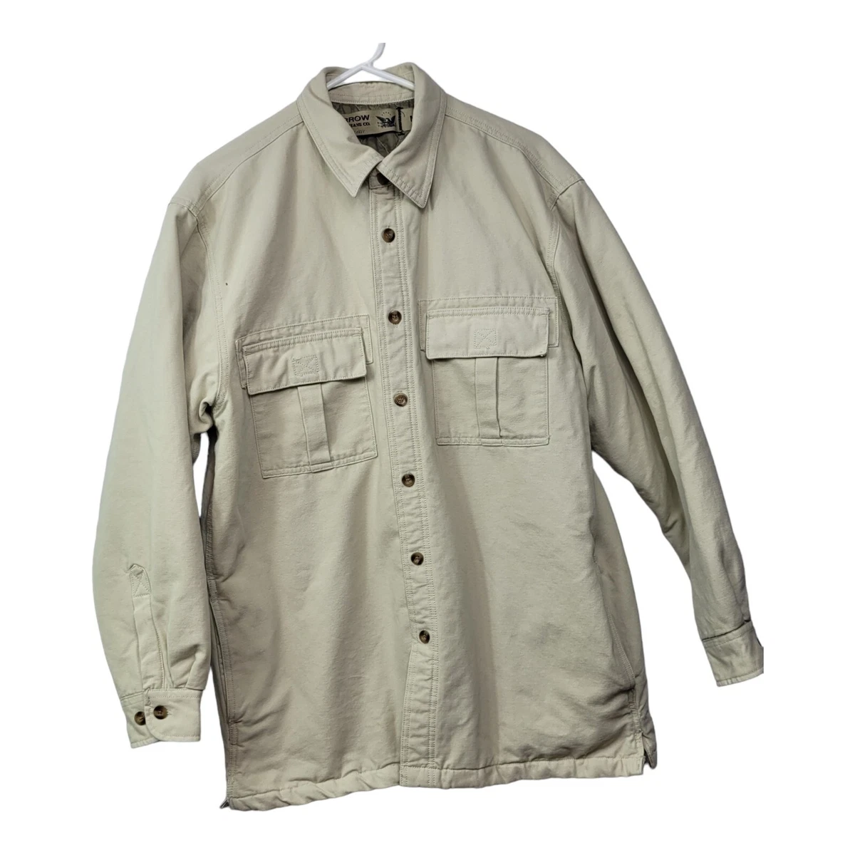Arrow Blue Jean Company Men's Tan Jacket Button Up Medium Quilted Workwear  | eBay