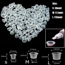 Plastic Tattoo Ink Cup Makeup Pigment Ink Holder Caps Cups Tattoo Supplies ﻿