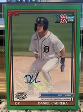 2021 Topps Pro Debut Autographs Green #PD-182 Daniel Cabrera RC Rookie AUTO /99