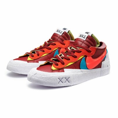 Brand New Nike x sacai x KAWS Blazer Low Size 9.5 Team Red DM7901