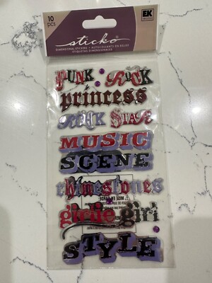 Sticko-Aufkleber Nashville – 10 Stück Bastelset Für Scrapbooking, Karten Und Deko