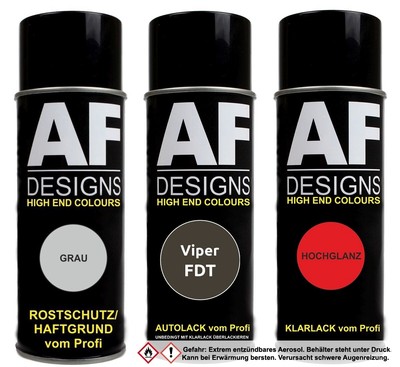 Spraydose für Viper FDT Dark Titanium Metallic Autolack Klarlack Grundierung