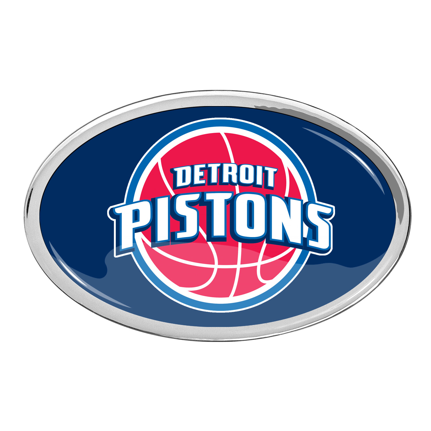 NBA Detroit Pistons Color Auto Emblem