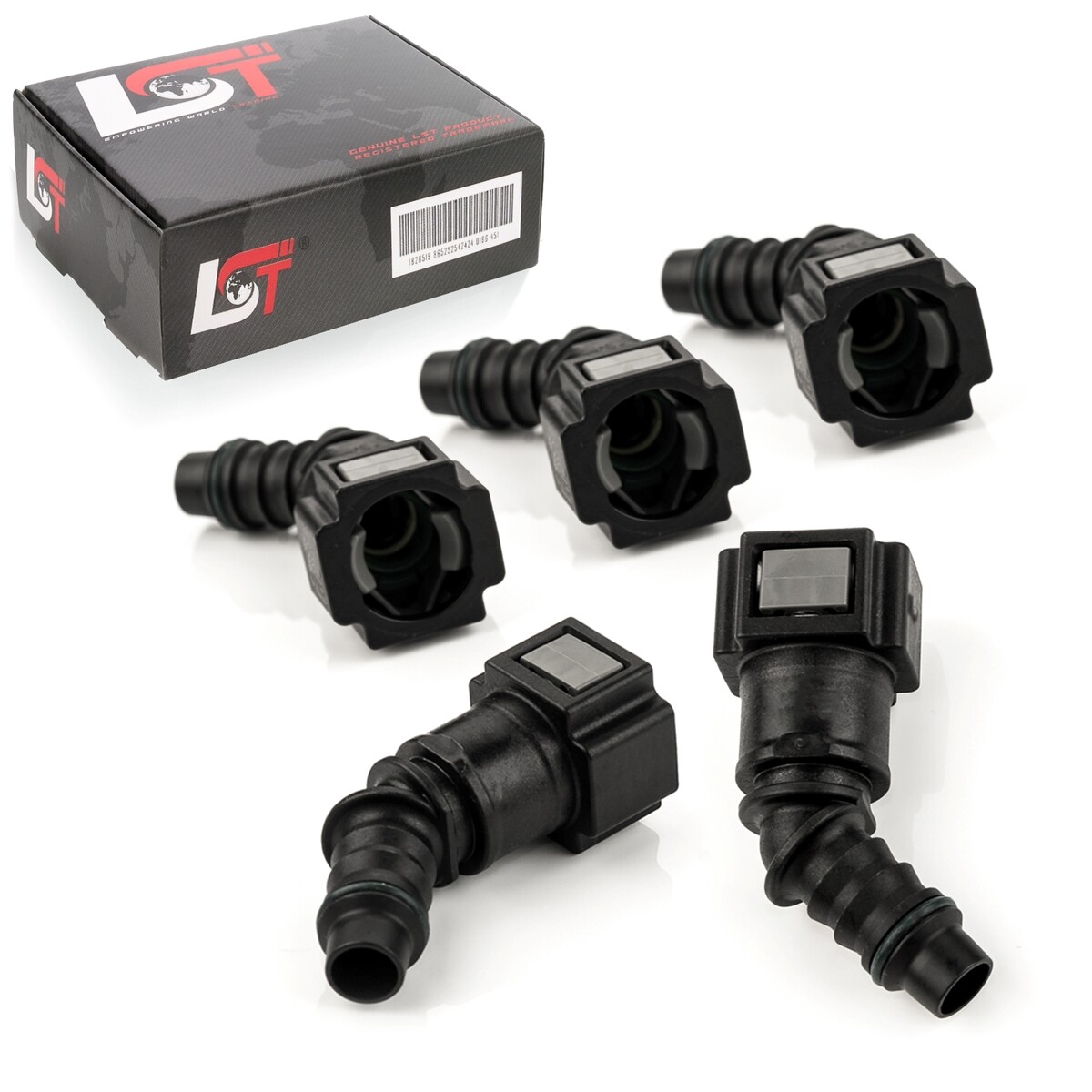 5X Quick Release Fuel Line Hose Coupling 45° 7.89X8 For DAIHATSU