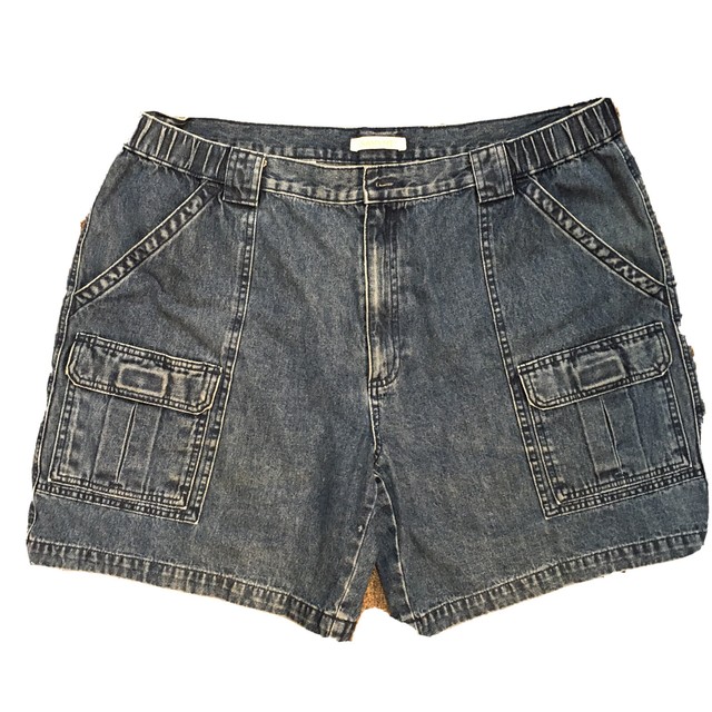 SAVANE Men's Denim Blue Shorts Size 40 Cargo Hiking Shorts eBay