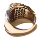 14k yellow gold natural .85ct diamond band pave' estate gemstone ring 13.3g 7.5 — photo 6
