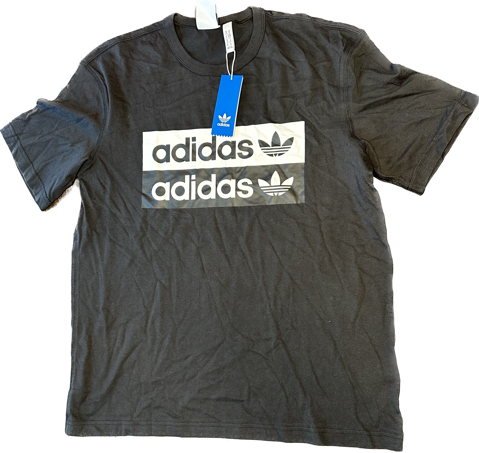 new men's adidas originals dr.yv vocal trefoil tee shirt medium #ej7266  black