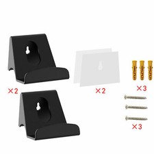 2 Game Controller Headset Headphones Wall Mount Bracket Holder Hanger Hook Stand
