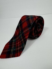 Pendleton Tall Wool Tie Tartan Plaid Made In USA 60.5” X 3” Scottish Outdoor