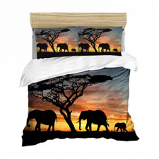 "Wild Elegance: Elephant Photo Duvet Cover"