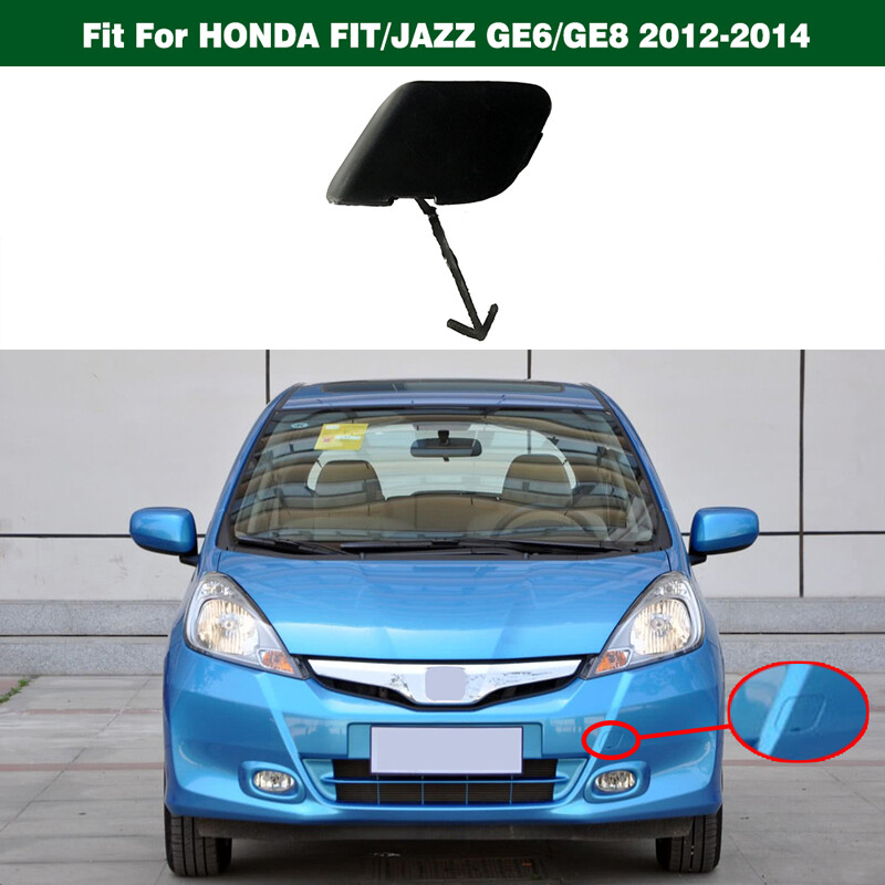 Front Bumper Tow Hook Eye Cover Lid Cap For Honda Fit Jazz GE6 GE8