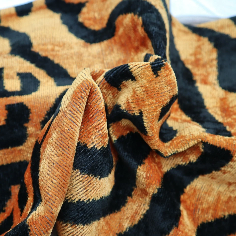 Handmade Velvet Feather Insert Geometric Throw Pillow 16 x 24 in (40 x 60 cm) - Image 4 of 4