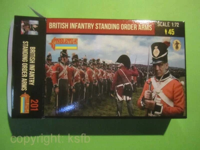 1:72 Strelets #201 Napoleon England Infanterie angetreten Soldaten Reih + Glied