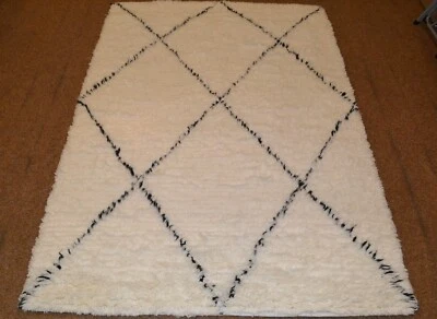 Handgewebter Flokati Hochflor Hirtenteppich 100% nz Schafwolle - 300x200cm - Bild 1 von 4