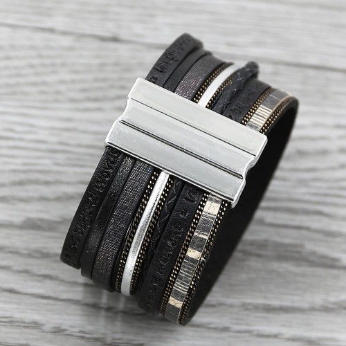 Women Tree Of Life Bracelet Multilayer Leather Bangles Wide Wrap Bracelets 1Pcs - Picture 9 of 20