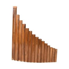 Flauto di Pan sinistro 15 tubi G chiave Flauto di Pan Strumento a fiato in