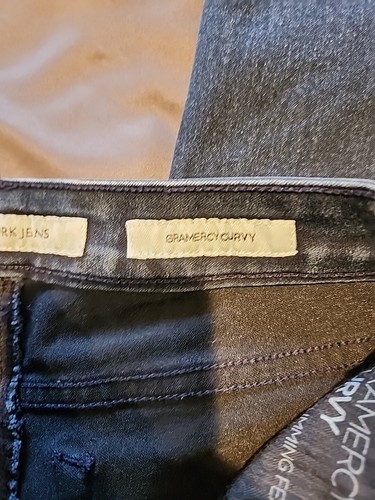 Jones New York Women's Size 8 Dark Wash Blue Gramercy Curvy Jeans Stretch - Picture 5 of 13