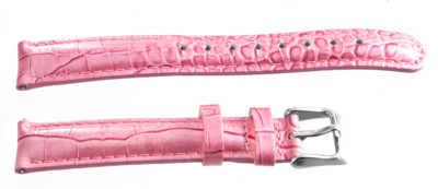Invicta Watch Replacement Band Pink Leather 16mm Lug Silver Tone Steel Clasp s-l400.jpg main image 3