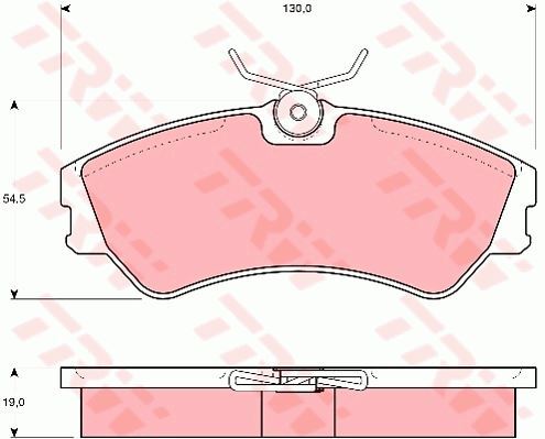 Plaquettes de frein T4 Transporter sans sifflement pour utilitaire 2.4 D