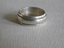 Mexico 925 Sterling Silver Thick Rounded Band Ring Sz 6