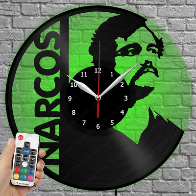 LED Clock Narcos Vinyl Record Wall Clock Led Light Wall Clock 4730